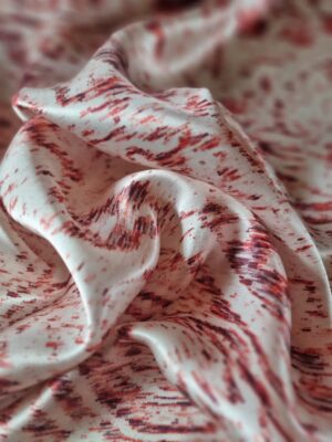 Tesatura din matase naturala satinata sub formă de panou, Roz dulce / Rosu