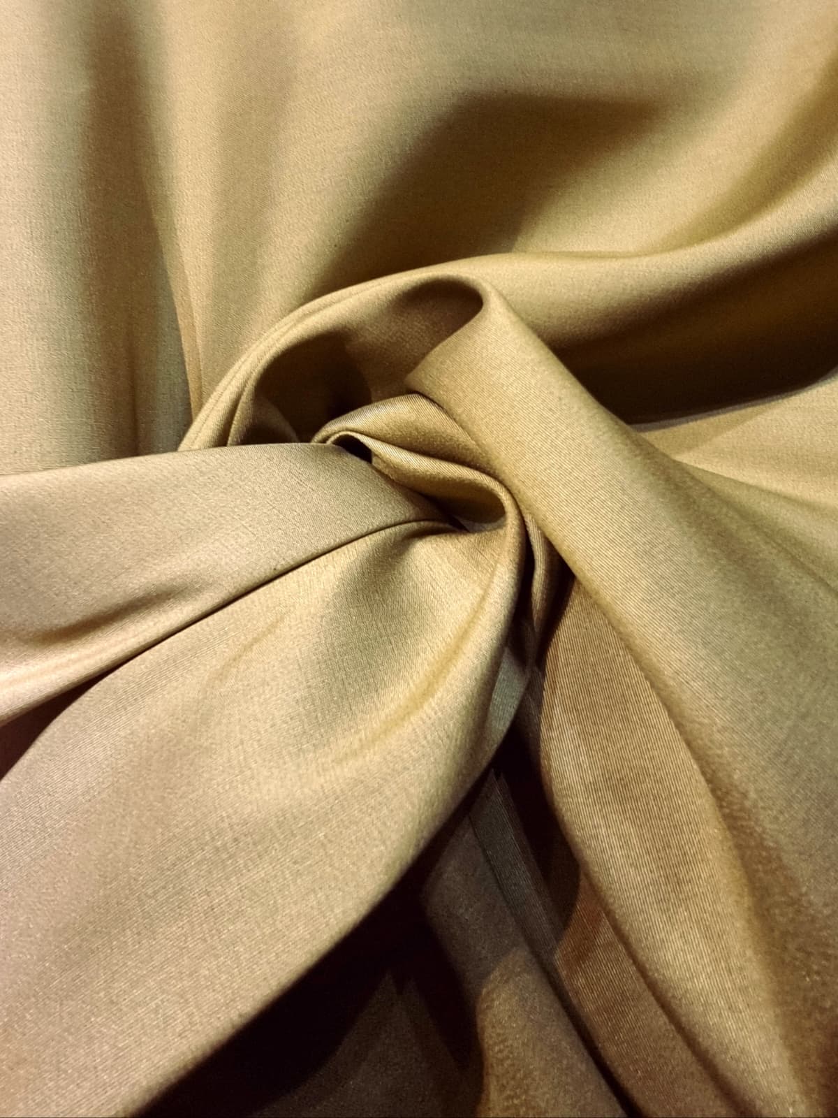 Tesatura shantung din matase naturala - design triple fusion, Portocaliu / Crem / Kaki - imagine 9