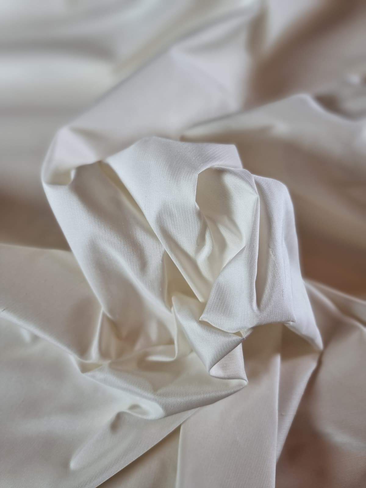 Tesatura shantung Ivoire - design uni - imagine 6