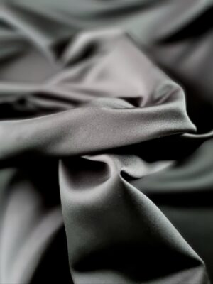 Tesatura plină tip douchesse - double face, Negru intens