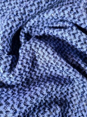 Stofă mixta - design fantezie cu fir de lurex inserat, Mov - Lavanda