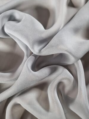 Voal din matase naturala - design uni, Gri