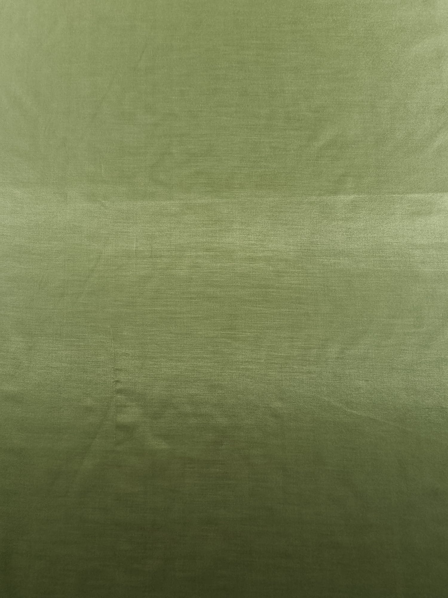 Țesătură tip batist din bumbac cu mătase naturală, semitransparentă, verde/kaki - imagine 4